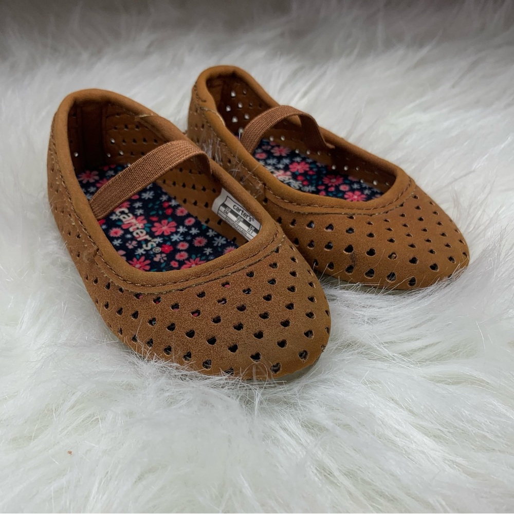 Carter’s ballet flats, 5, brown